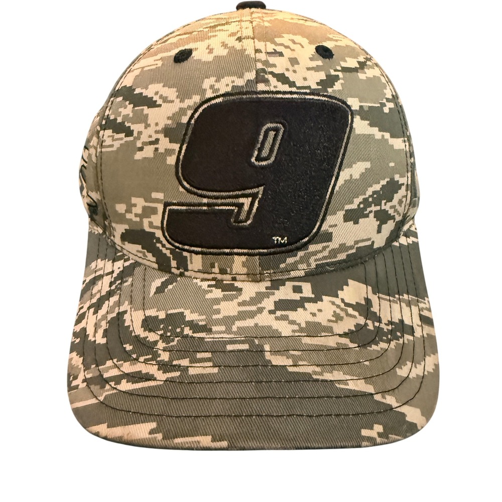 Mens Hendrick Motorsports NASCAR Digital‎ Camo Baseball Cap Number 9